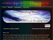 Tablet Screenshot of maxthehealer.com